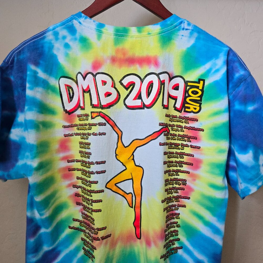 Dave Matthews Band 2019 Concert Tour Tie Dye Graphic T-Shirt Men’s Large Unisex - Picture 8 of 11